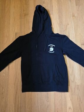 Airwalk Black Hooded Logo Sweatshirt Size M